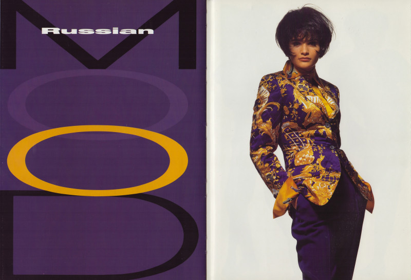 Helena Christensen featured in  the Crisca Russian MOOD catalogue for Autumn/Winter 1991