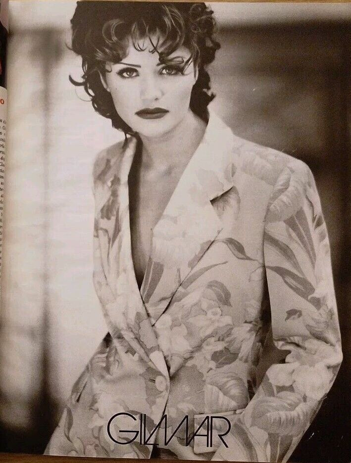 Helena Christensen featured in  the Gilmar advertisement for Spring/Summer 1993