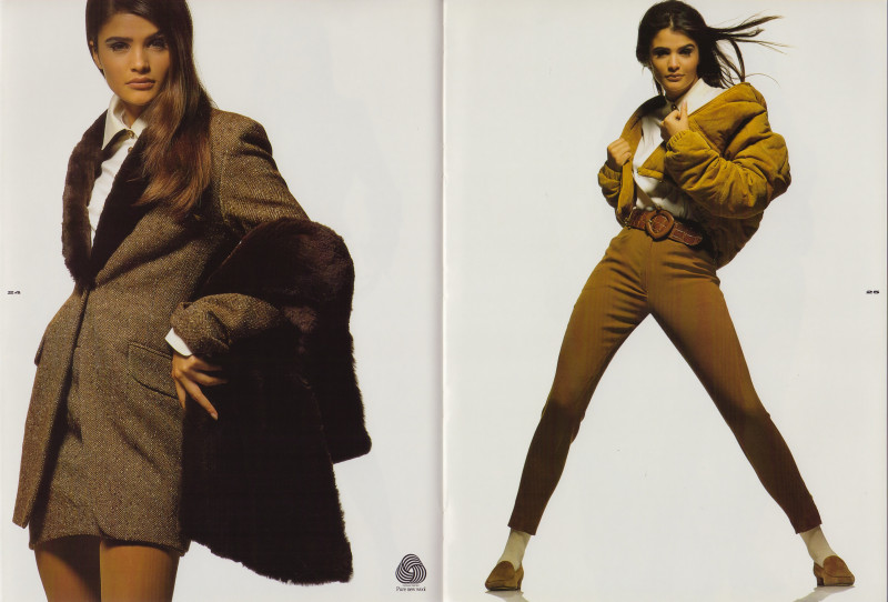 Helena Christensen featured in  the Crisca Noble Vicunia catalogue for Autumn/Winter 1991