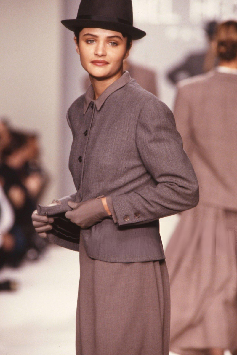 Helena Christensen featured in  the Daniel Hechter fashion show for Autumn/Winter 1989