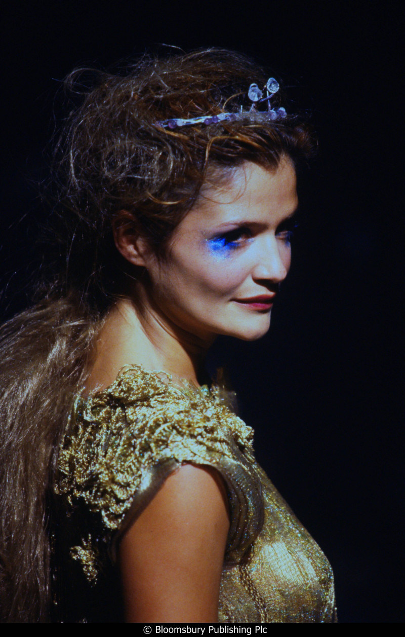 Helena Christensen featured in  the Lainey Keogh fashion show for Spring/Summer 1998