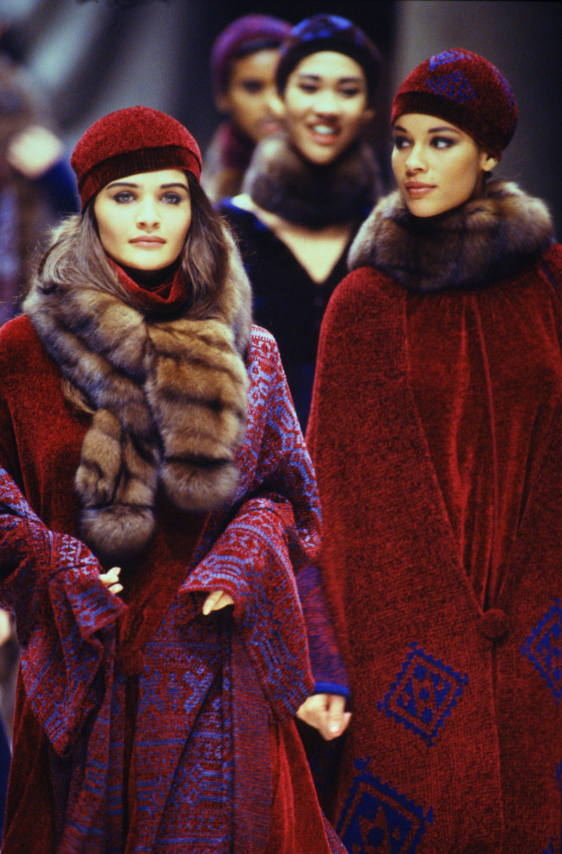 Helena Christensen featured in  the Fendi fashion show for Autumn/Winter 1991