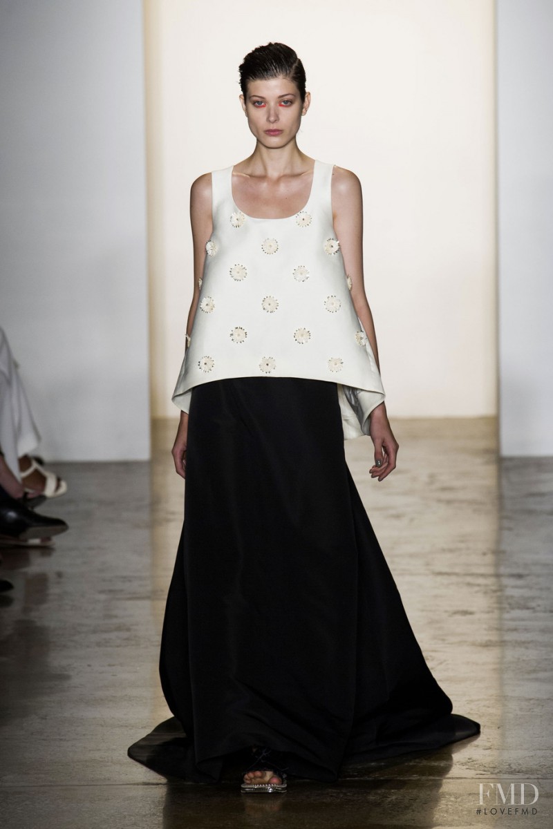 Larissa Hofmann featured in  the Peter Som fashion show for Spring/Summer 2015