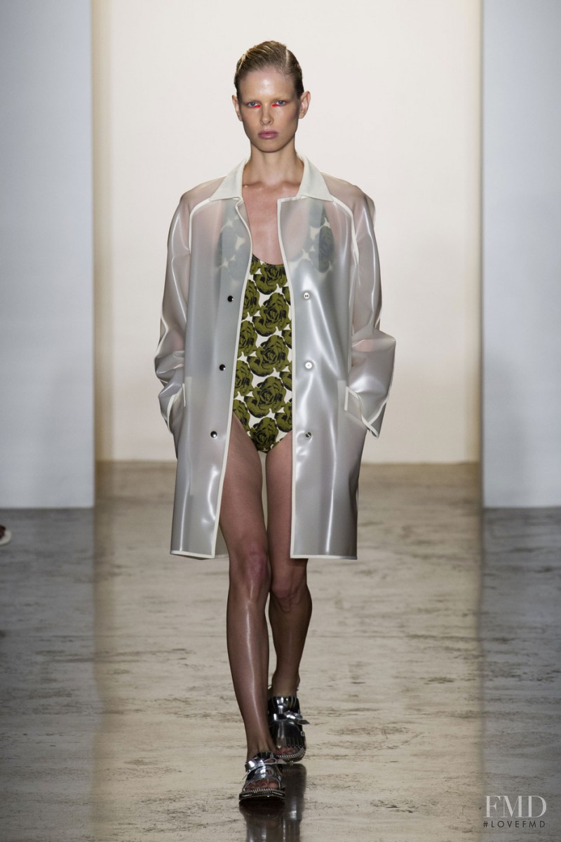 Lina Berg featured in  the Peter Som fashion show for Spring/Summer 2015