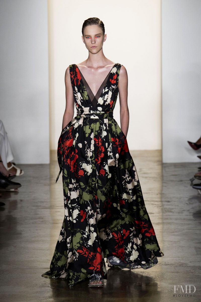 Nicole Pollard featured in  the Peter Som fashion show for Spring/Summer 2015