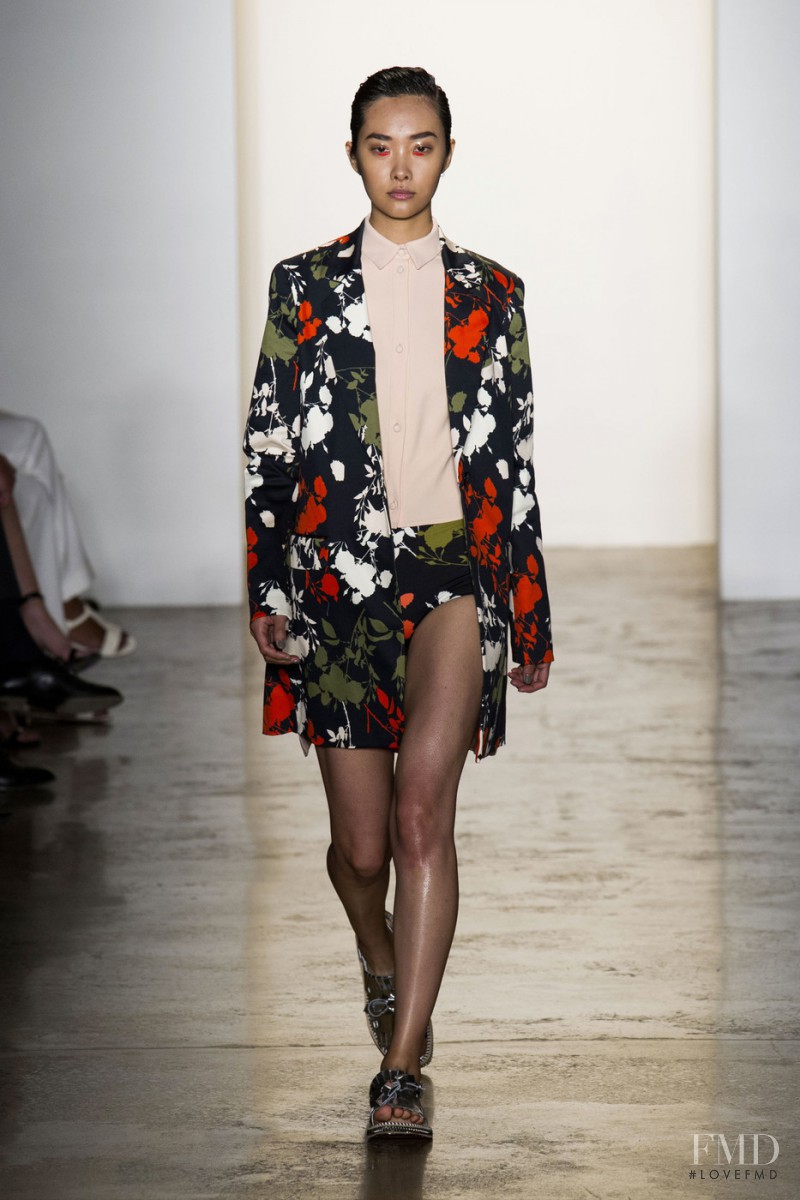 Ji Young Kwak featured in  the Peter Som fashion show for Spring/Summer 2015