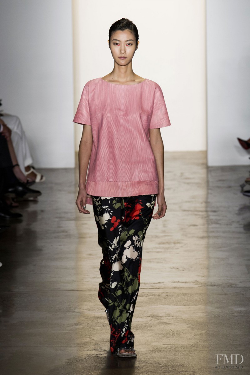 Ji Hye Park featured in  the Peter Som fashion show for Spring/Summer 2015
