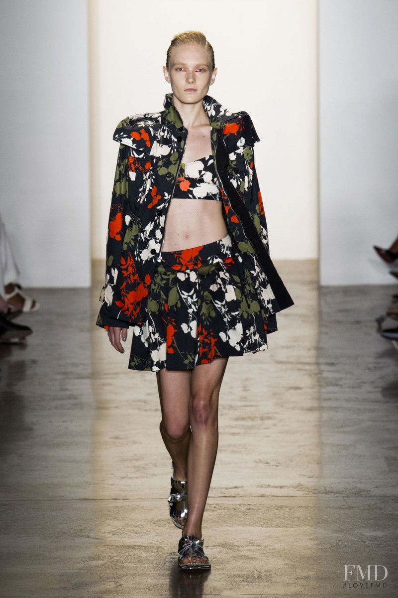 Maja Salamon featured in  the Peter Som fashion show for Spring/Summer 2015