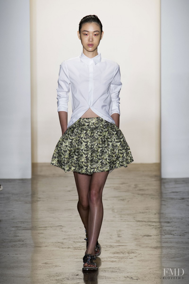 So Ra Choi featured in  the Peter Som fashion show for Spring/Summer 2015