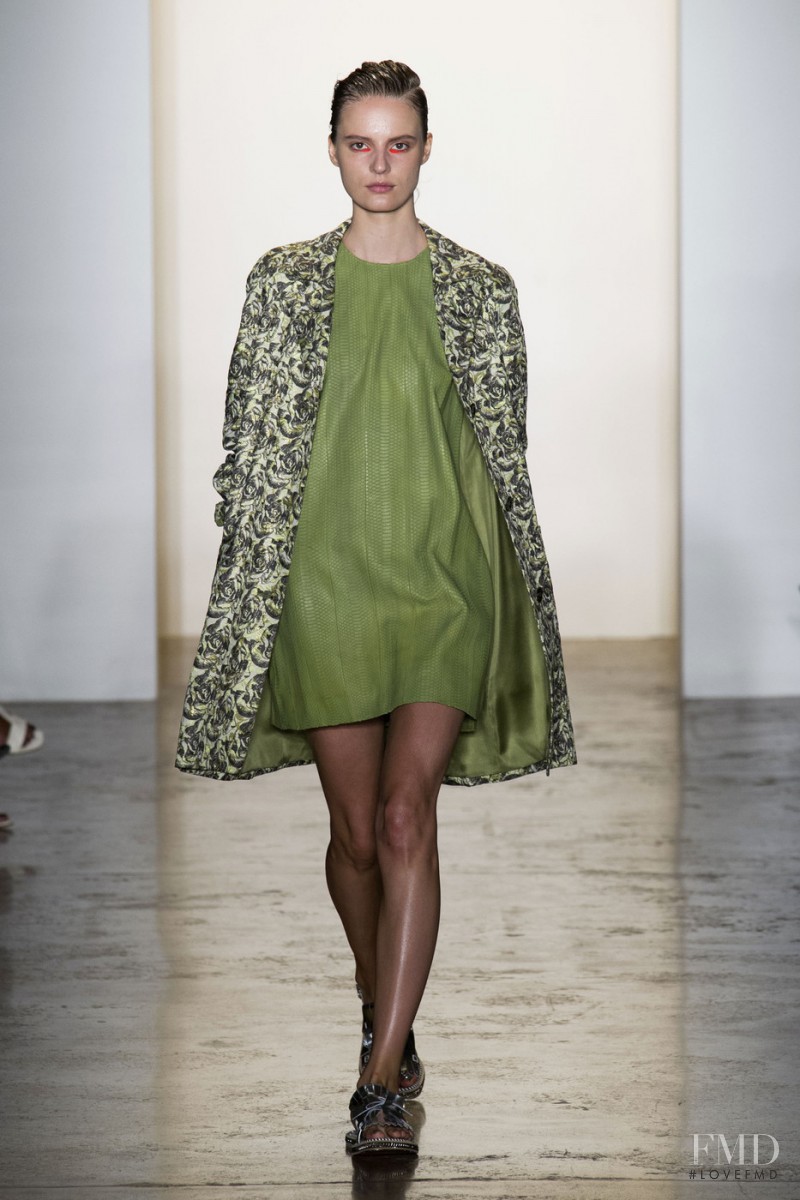 Tilda Lindstam featured in  the Peter Som fashion show for Spring/Summer 2015