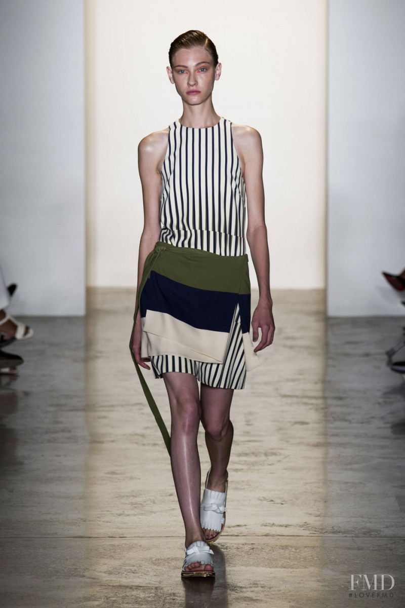Lera Tribel featured in  the Peter Som fashion show for Spring/Summer 2015
