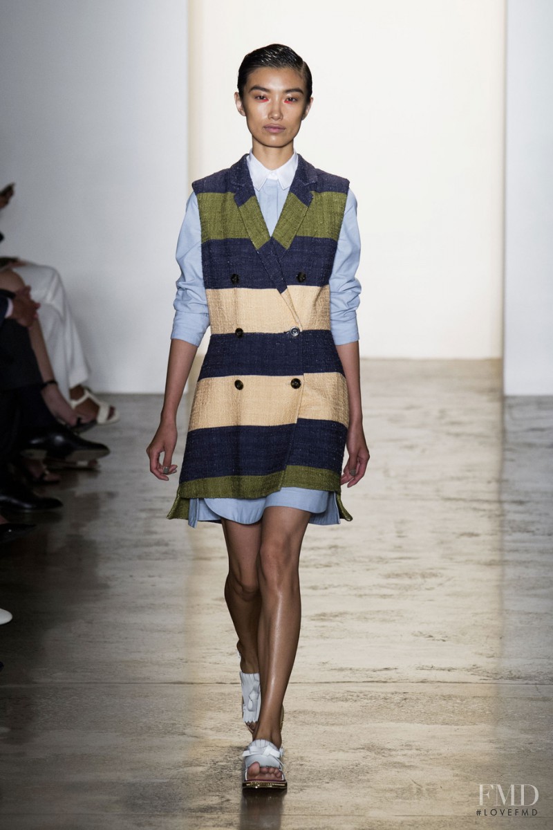 Meng Die Hou featured in  the Peter Som fashion show for Spring/Summer 2015