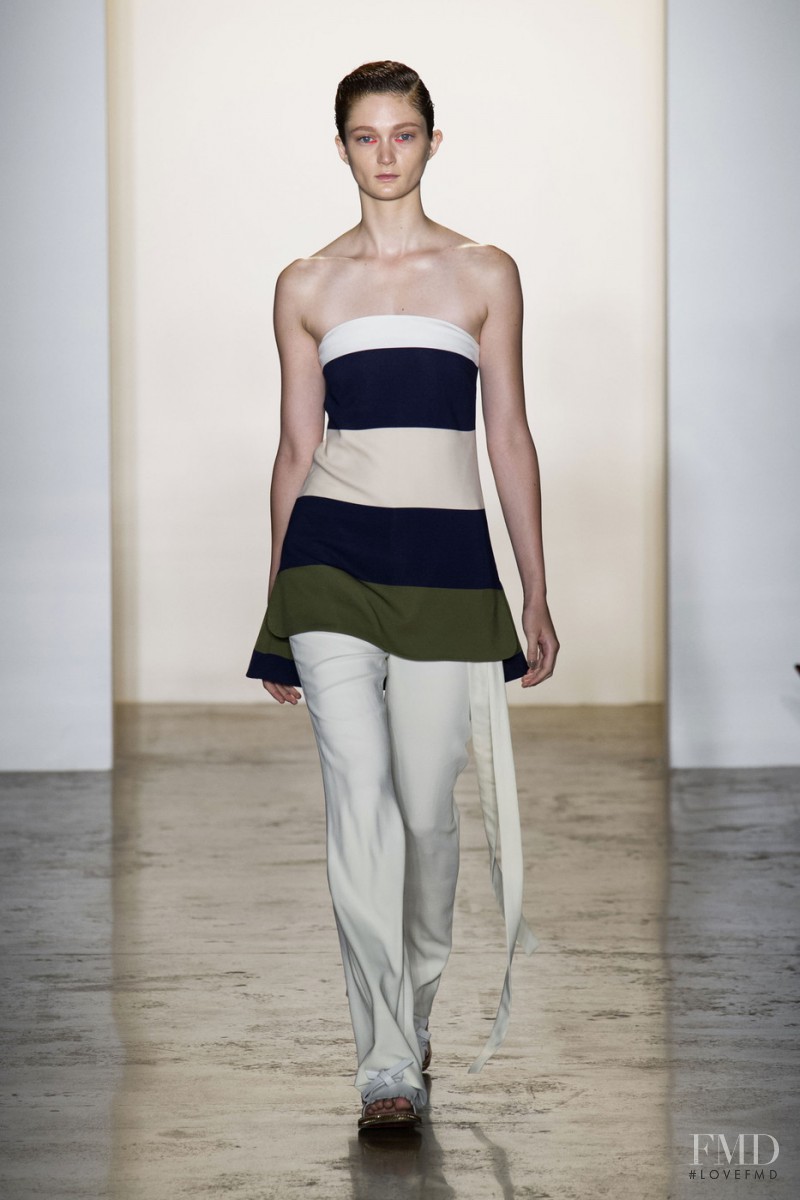 Sophie Touchet featured in  the Peter Som fashion show for Spring/Summer 2015