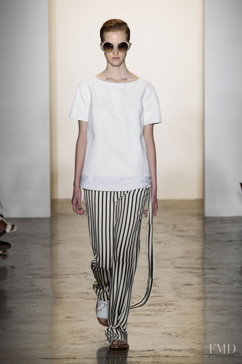 Magdalena Jasek featured in  the Peter Som fashion show for Spring/Summer 2015