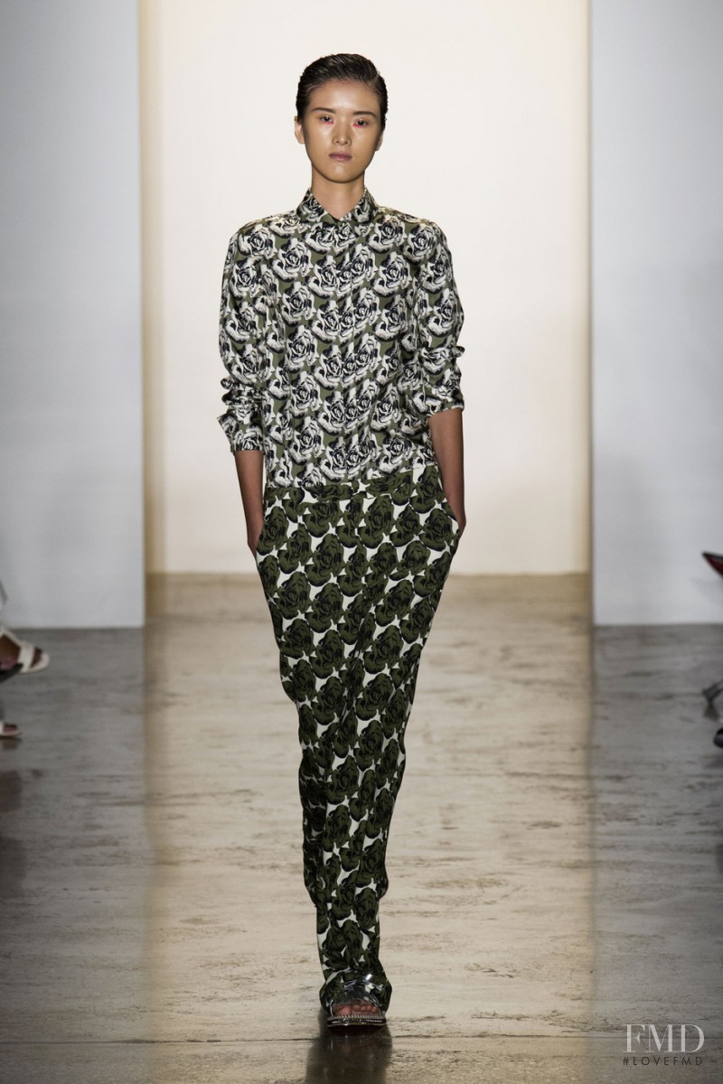 Hui Hui Ma featured in  the Peter Som fashion show for Spring/Summer 2015