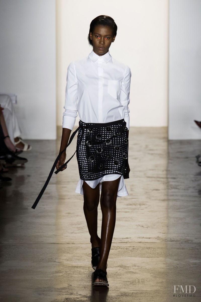 Kai Newman featured in  the Peter Som fashion show for Spring/Summer 2015