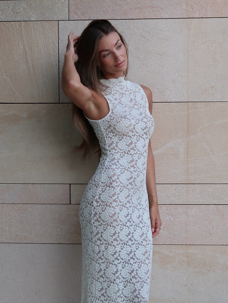 Lorena Rae featured in  the RAERE lookbook for Summer 2025