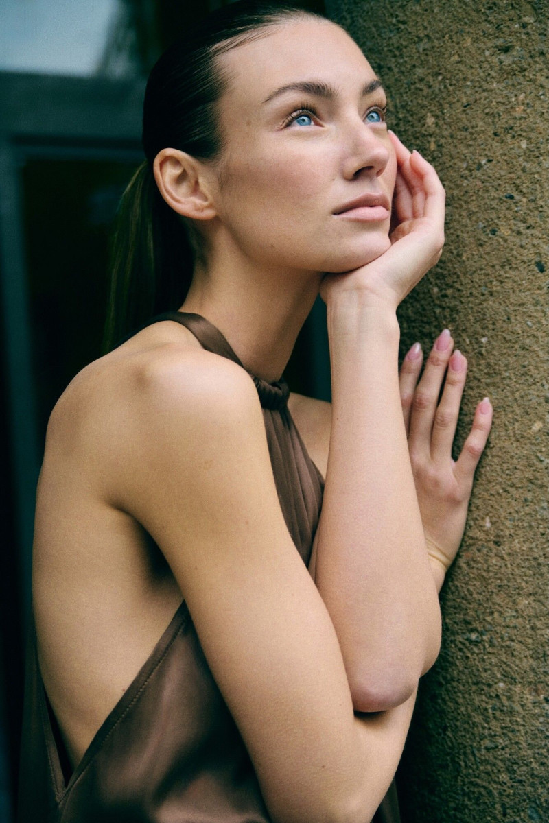 Lorena Rae featured in  the RAERE lookbook for Spring/Summer 2025