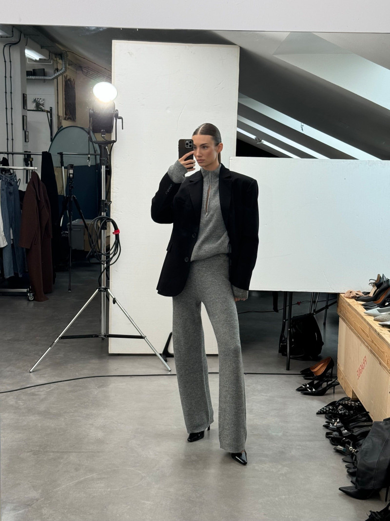 Lorena Rae featured in  the RAERE lookbook for Holiday 2024