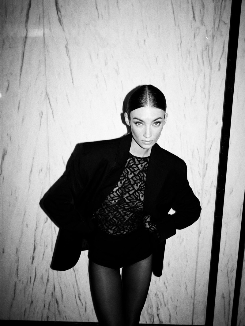 Lorena Rae featured in  the RAERE lookbook for Holiday 2024