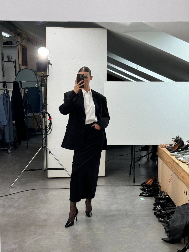Lorena Rae featured in  the RAERE lookbook for Holiday 2024