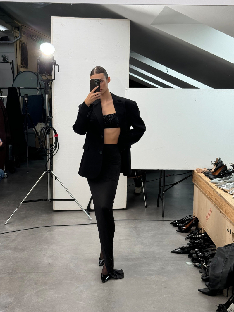 Lorena Rae featured in  the RAERE lookbook for Holiday 2024