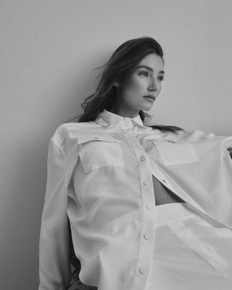 Lorena Rae featured in  the RAERE catalogue for Spring/Summer 2023