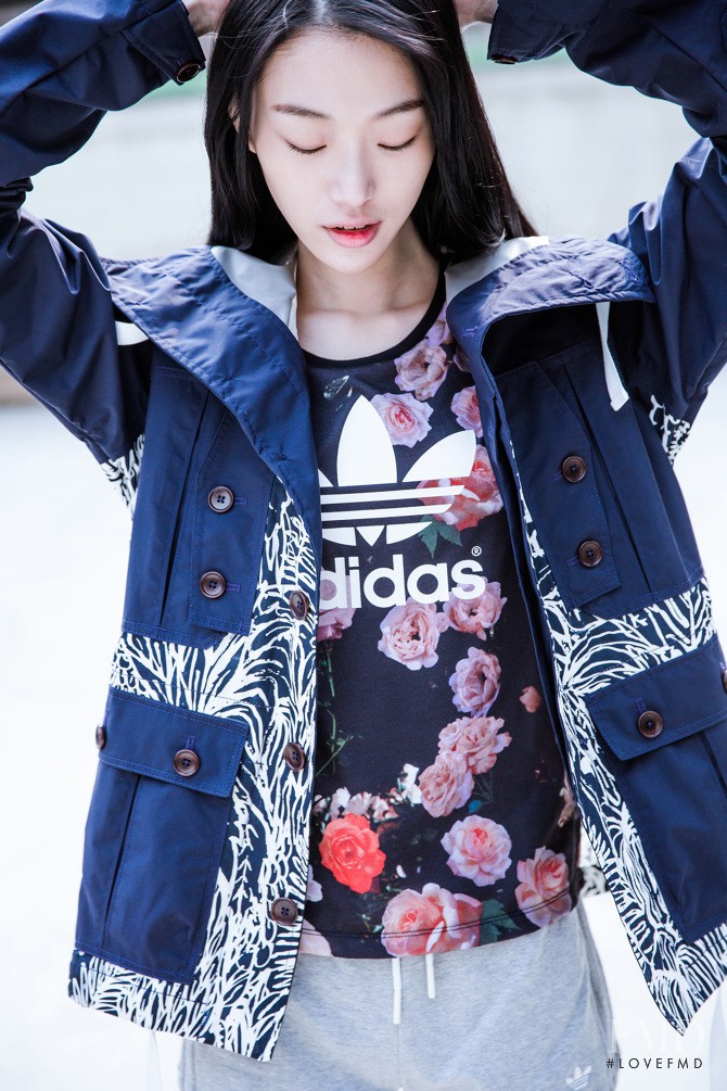 So Ra Choi featured in  the Adidas Originals catalogue for Spring 2014