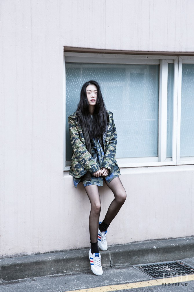 So Ra Choi featured in  the Adidas Originals catalogue for Spring 2014