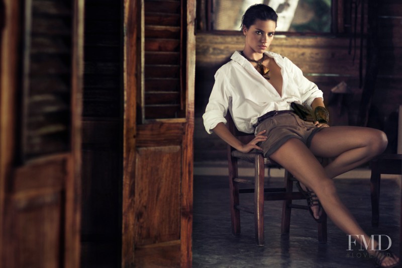 Adriana Lima featured in  the Donna Karan New York advertisement for Spring/Summer 2012