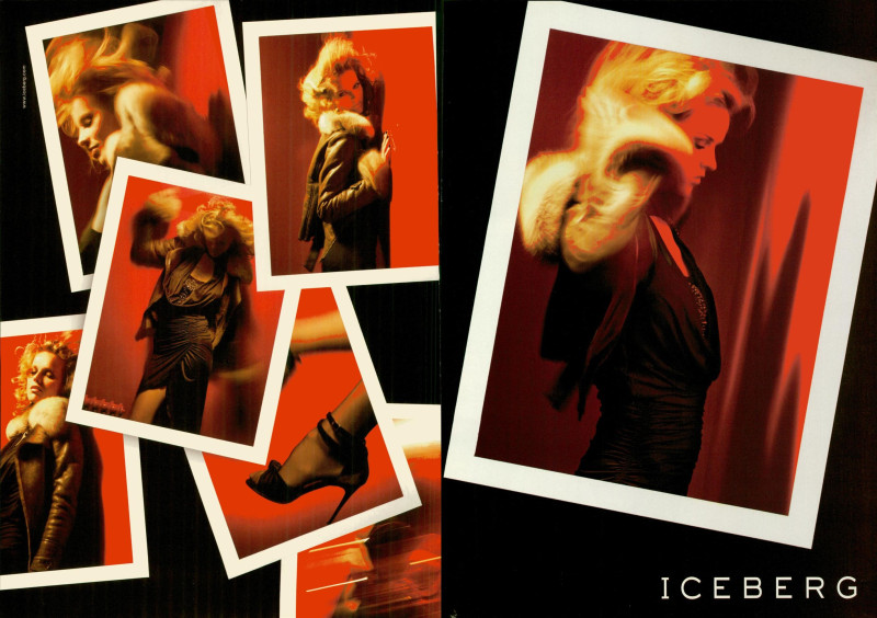Eva Herzigova featured in  the Iceberg advertisement for Autumn/Winter 2005