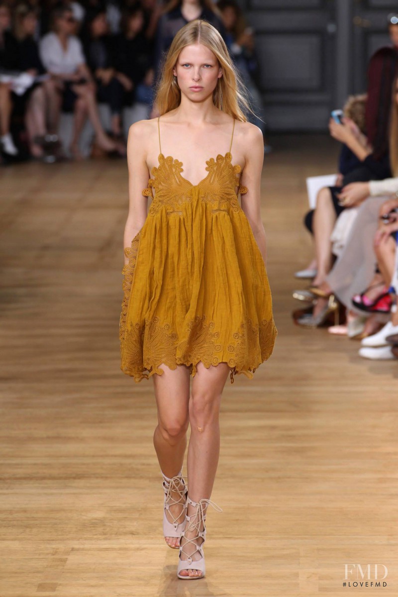 Lina Berg featured in  the Chloe fashion show for Spring/Summer 2015