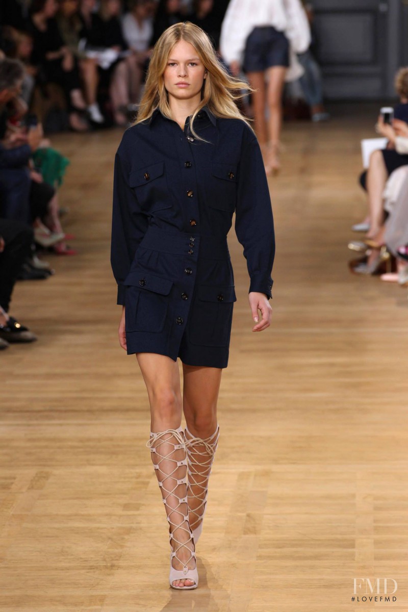 Anna Ewers featured in  the Chloe fashion show for Spring/Summer 2015