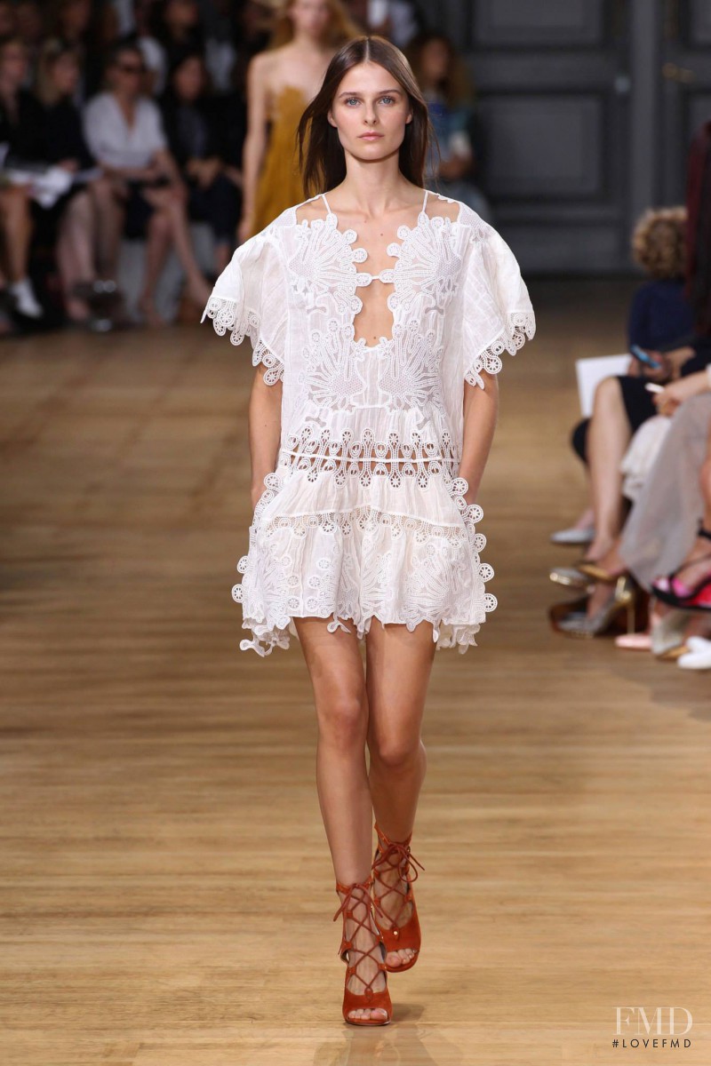 Vasilisa Pavlova featured in  the Chloe fashion show for Spring/Summer 2015