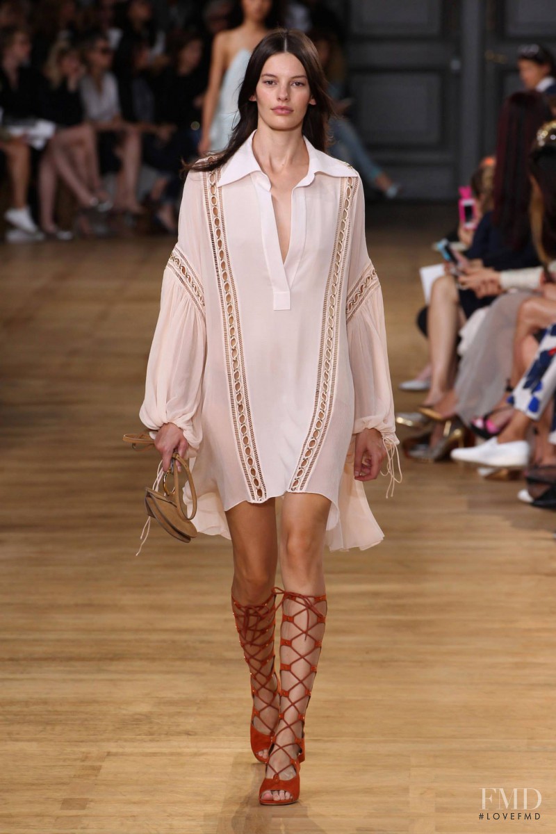 Amanda Murphy featured in  the Chloe fashion show for Spring/Summer 2015