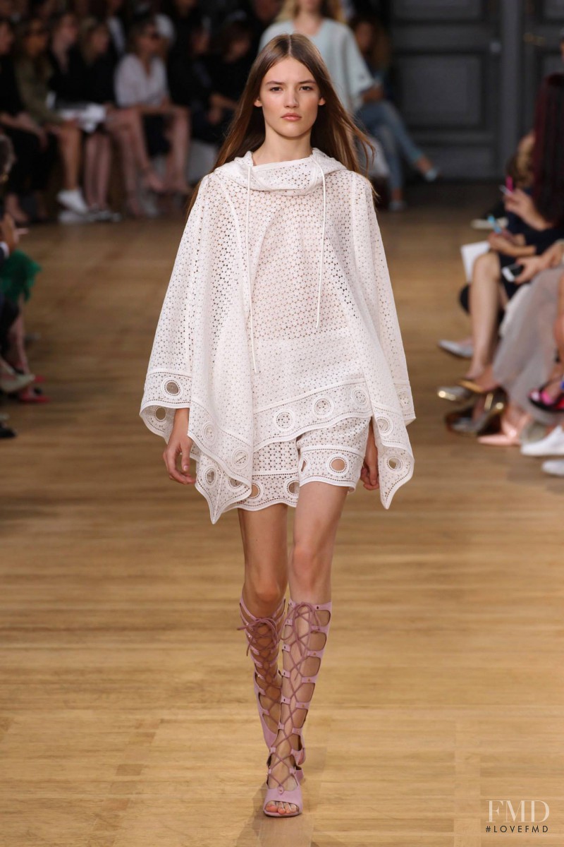 Gabriele Regesaite featured in  the Chloe fashion show for Spring/Summer 2015
