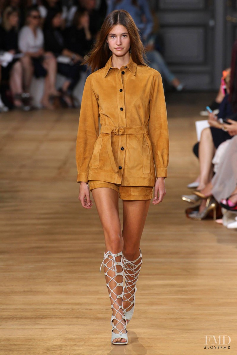Madi Fogg featured in  the Chloe fashion show for Spring/Summer 2015