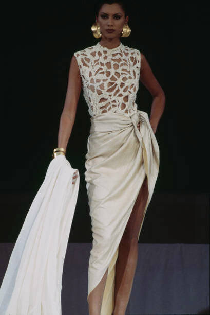 Perine Fernando featured in  the Lecoanet Hemant fashion show for Autumn/Winter 1993