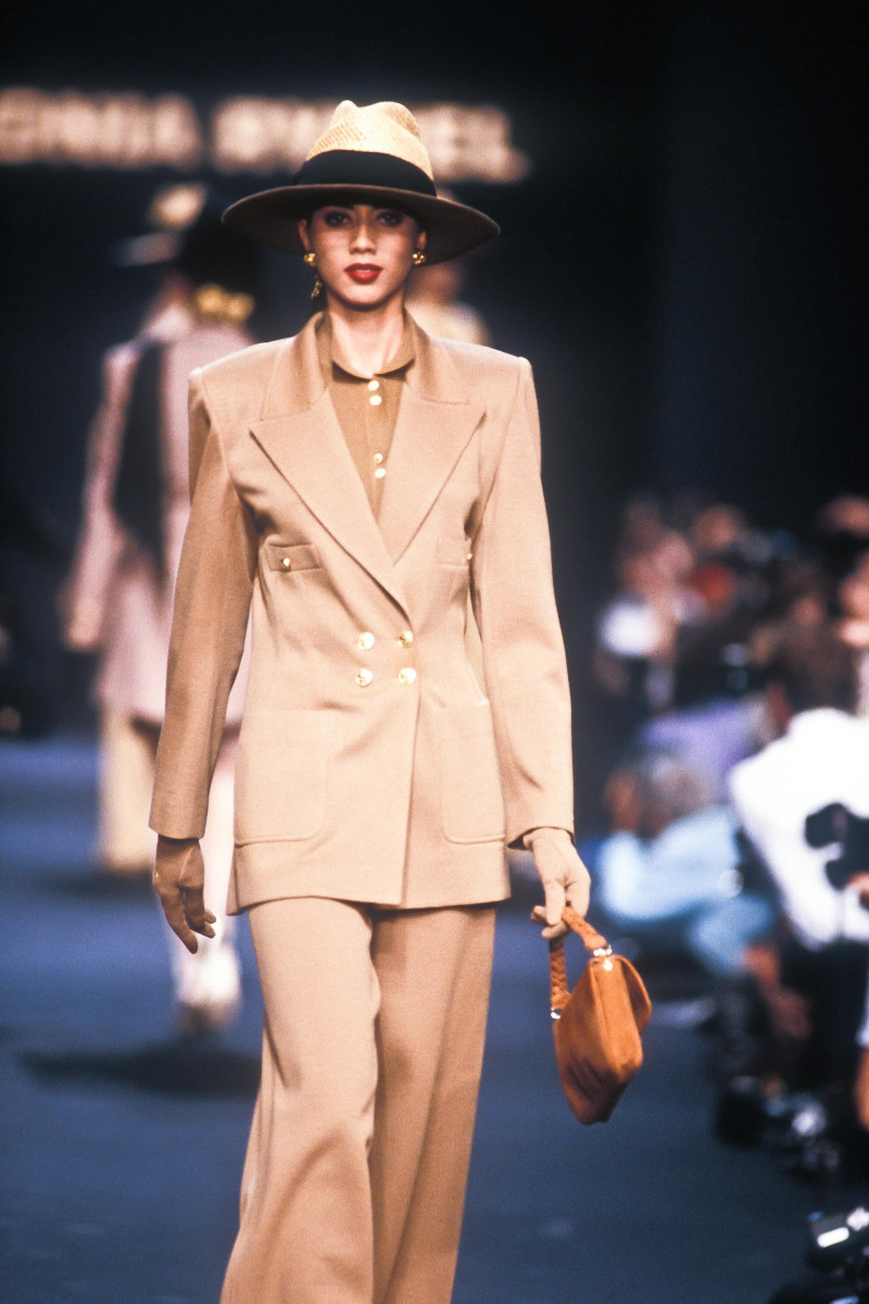Perine Fernando featured in  the Sonia Rykiel fashion show for Spring/Summer 1990