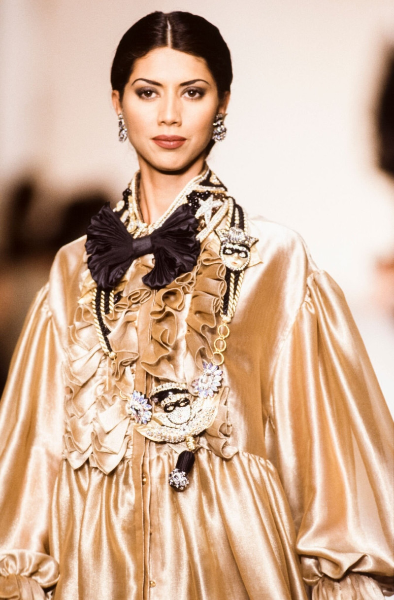 Perine Fernando featured in  the Louis Feraud fashion show for Autumn/Winter 1994