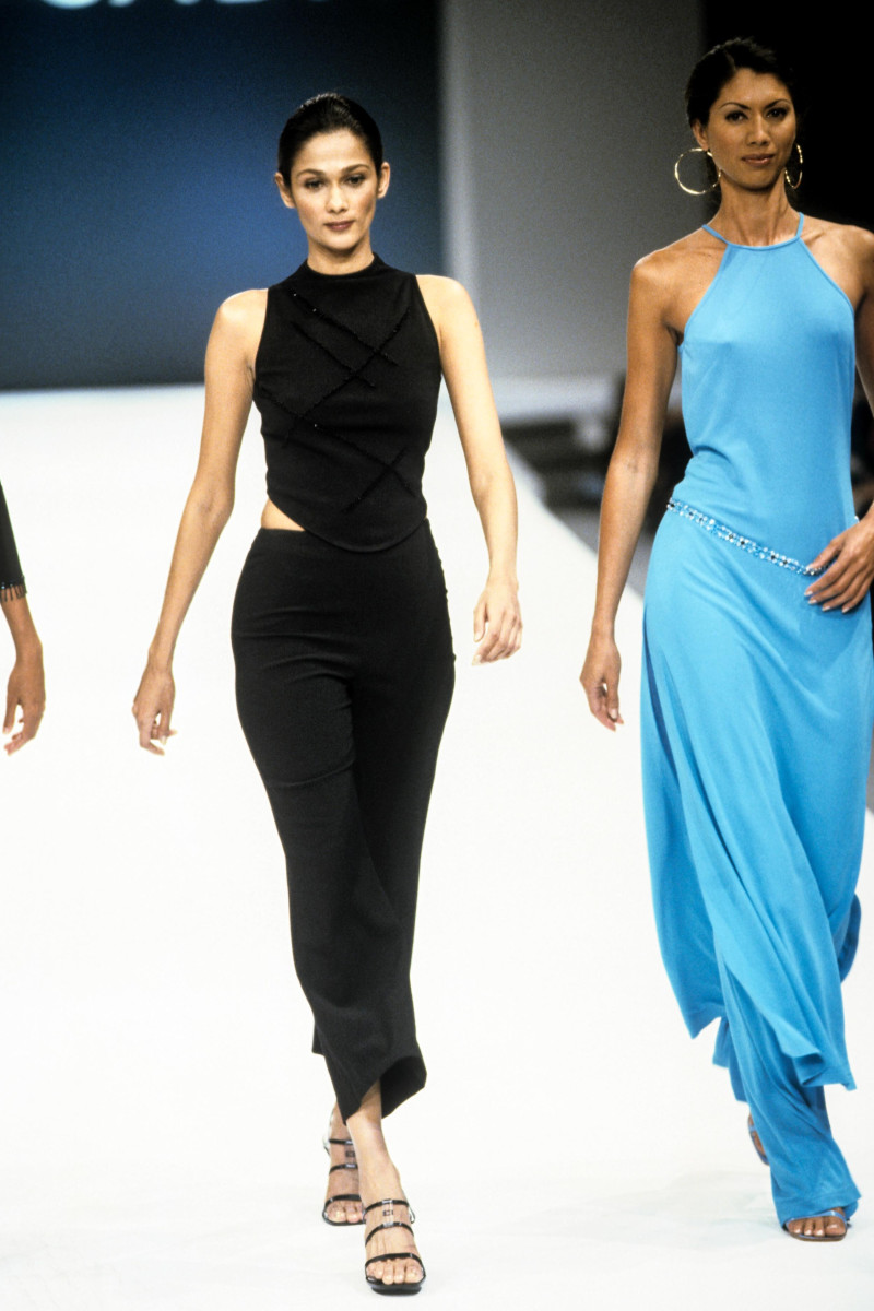 Perine Fernando featured in  the Escada fashion show for Spring/Summer 2001