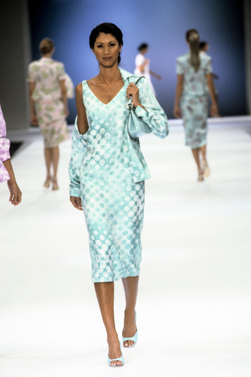 Perine Fernando featured in  the Escada fashion show for Spring/Summer 2001