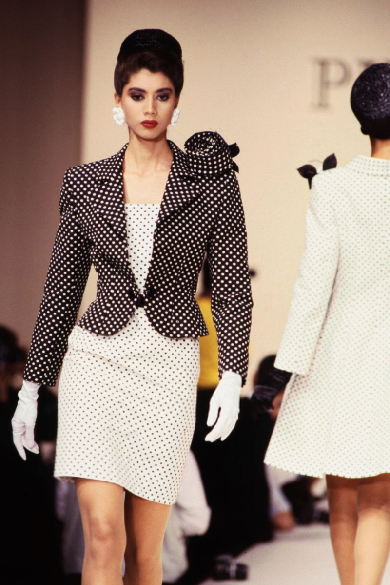 Perine Fernando featured in  the Pierre Balmain fashion show for Spring/Summer 1989