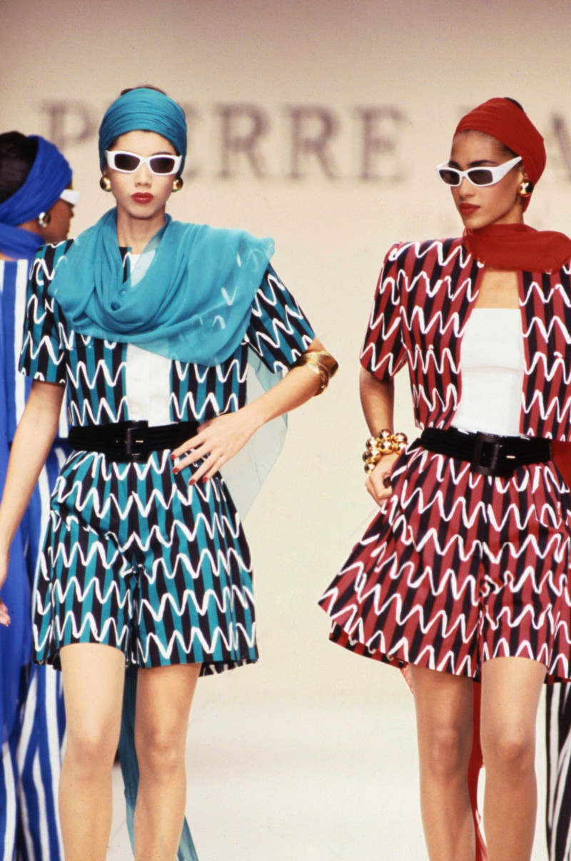 Perine Fernando featured in  the Pierre Balmain fashion show for Spring/Summer 1989