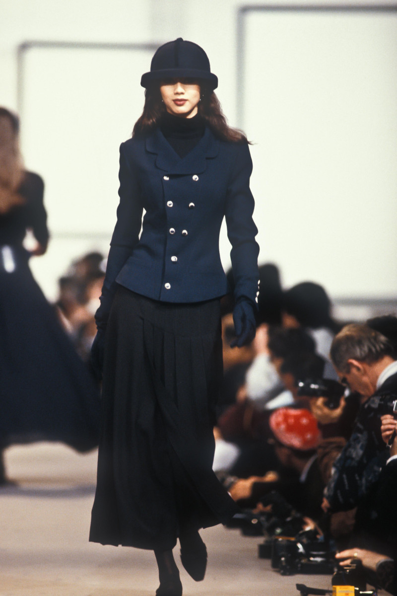 Perine Fernando featured in  the Karl Lagerfeld fashion show for Autumn/Winter 1989