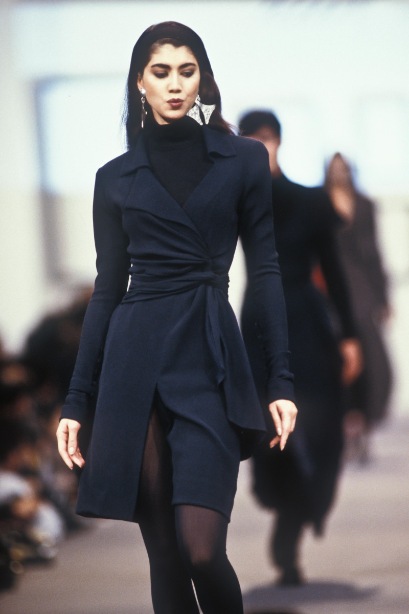 Perine Fernando featured in  the Karl Lagerfeld fashion show for Autumn/Winter 1989