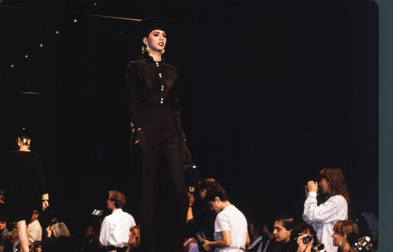 Perine Fernando featured in  the Sonia Rykiel fashion show for Spring/Summer 1989