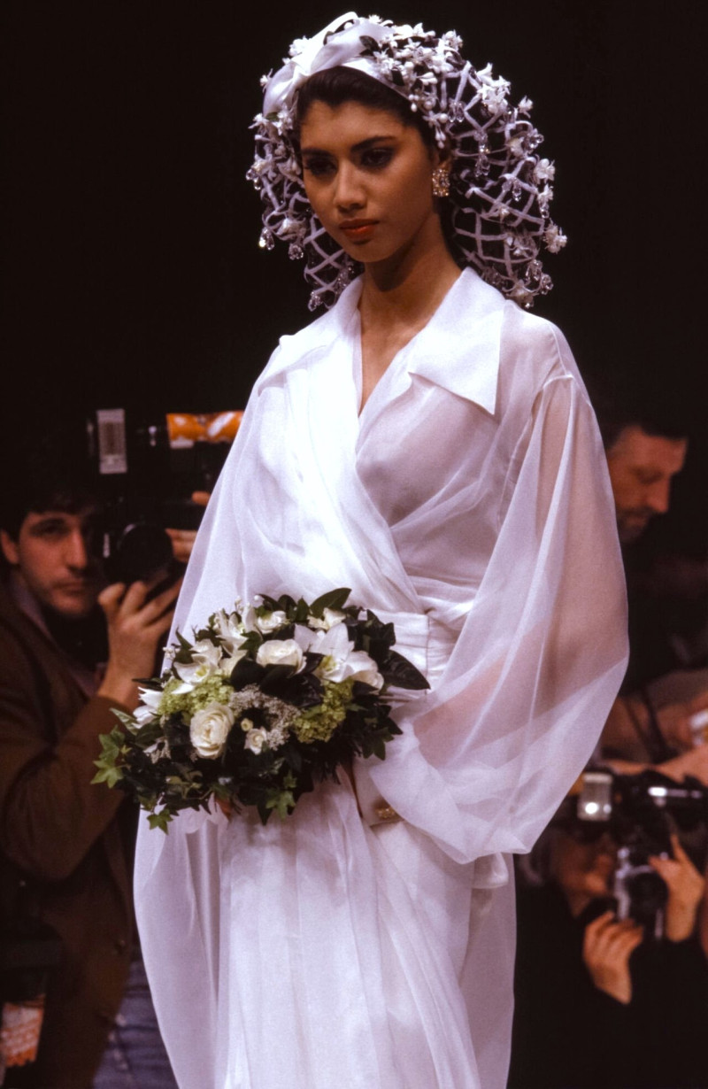 Perine Fernando featured in  the Christian Dior Haute Couture fashion show for Spring/Summer 1989