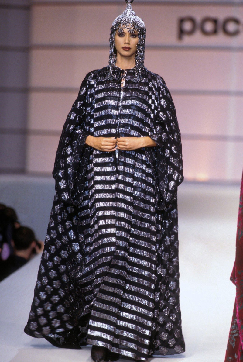 Perine Fernando featured in  the Paco Rabanne fashion show for Autumn/Winter 1994