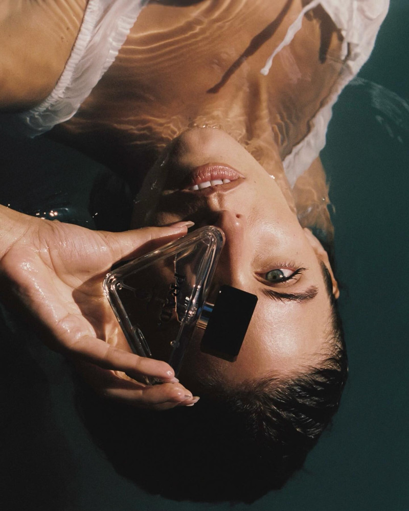 Carmella Rose featured in  the Prada Fragrance Paradoxe Virtual Flower advertisement for Summer 2024